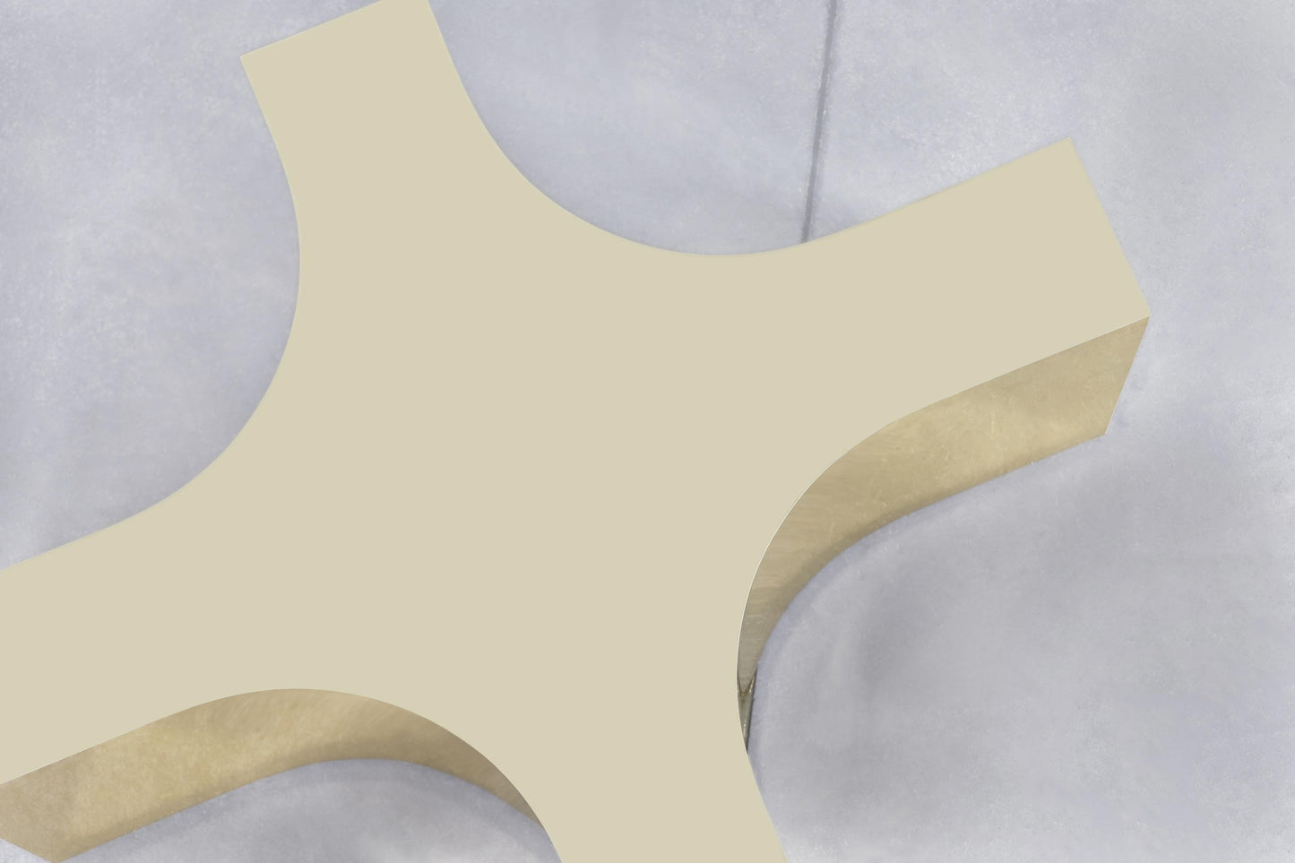 Vintage Brass and Glass Coffee Table