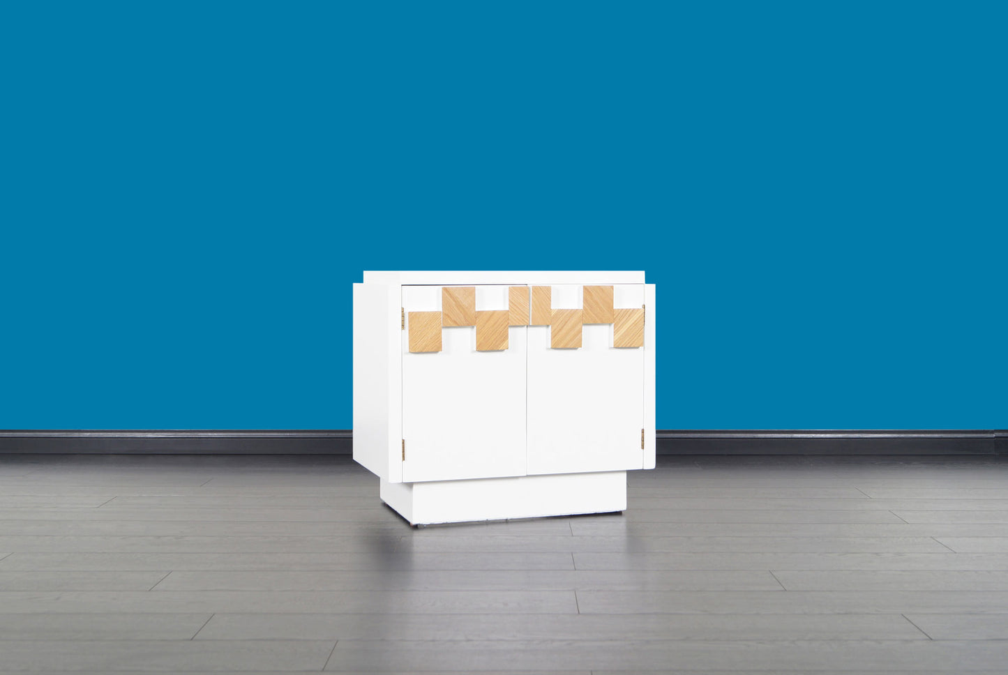 Mid-Century Brutalist Mosaic Nightstands by Lane Furniture