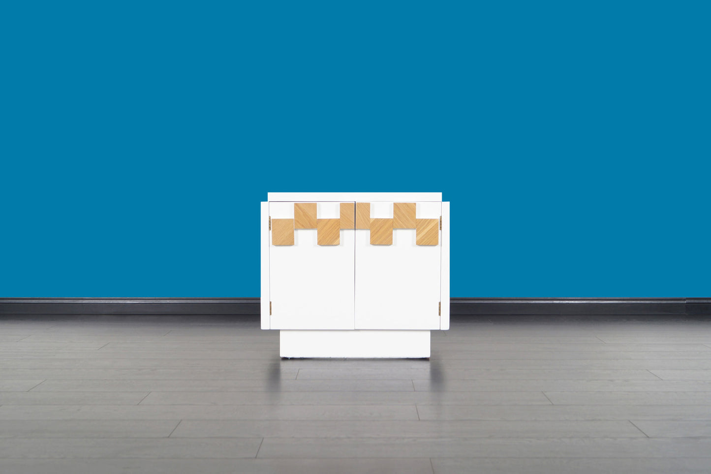 Mid-Century Brutalist Mosaic Nightstands by Lane Furniture