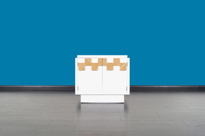 Mid-Century Brutalist Mosaic Nightstands by Lane Furniture