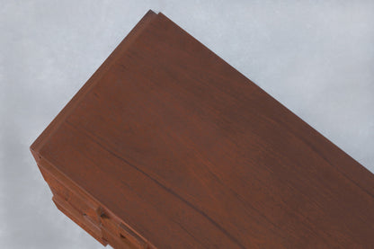 Vintage Brutalist “Staccato” Walnut Dresser by Lane