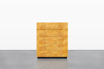 Vintage Burl Wood Chest of Drawers by Arthur Umanoff for Dillingham