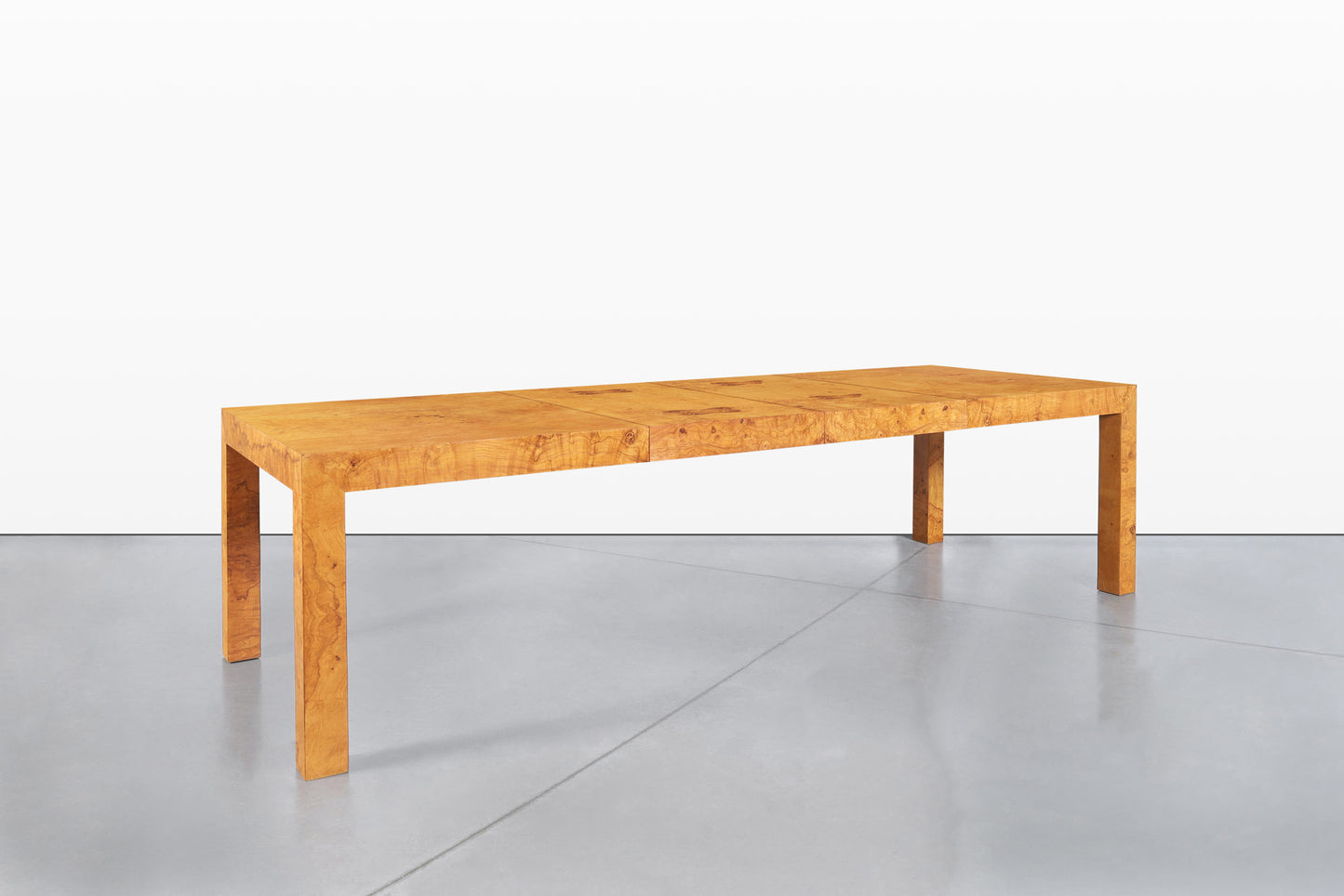 Vintage Burl Wood Dining Table by Milo Baughman for Thayer Coggin