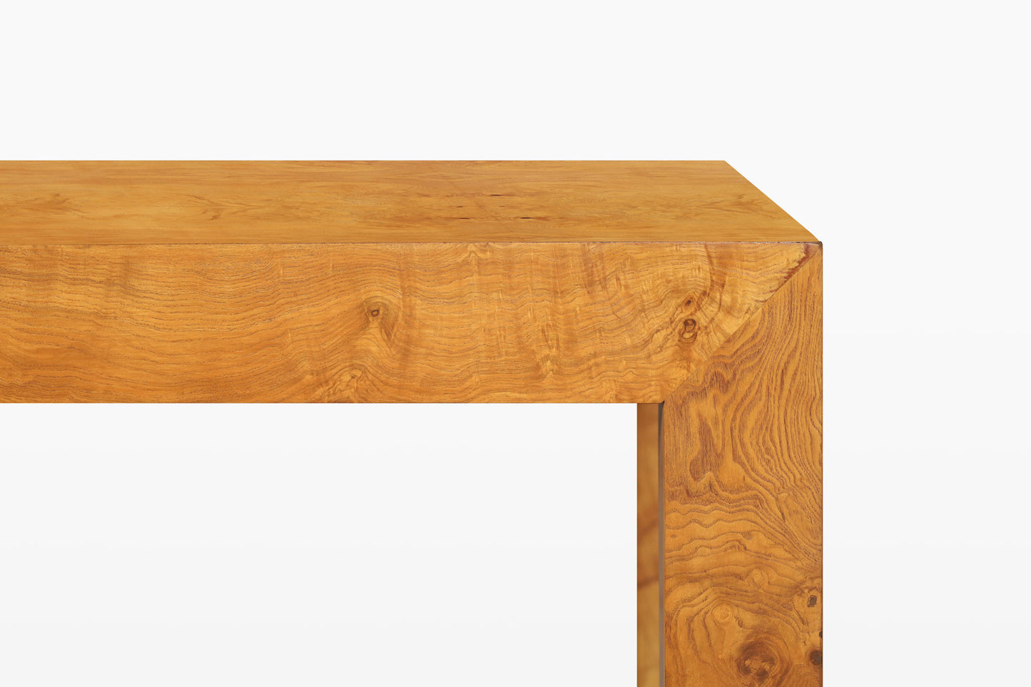 Vintage Burl Wood Dining Table by Milo Baughman for Thayer Coggin