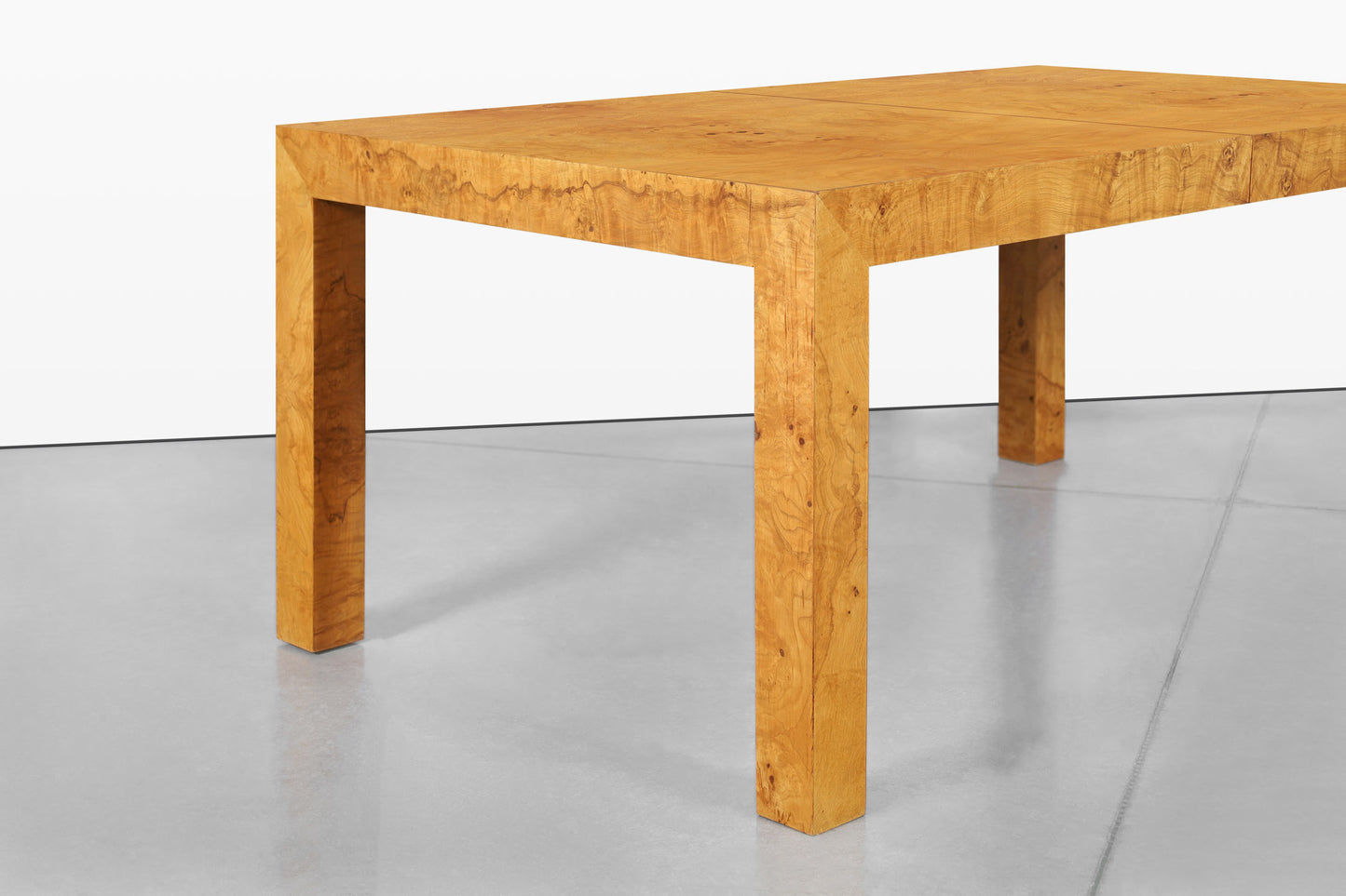 Vintage Burl Wood Dining Table by Milo Baughman for Thayer Coggin