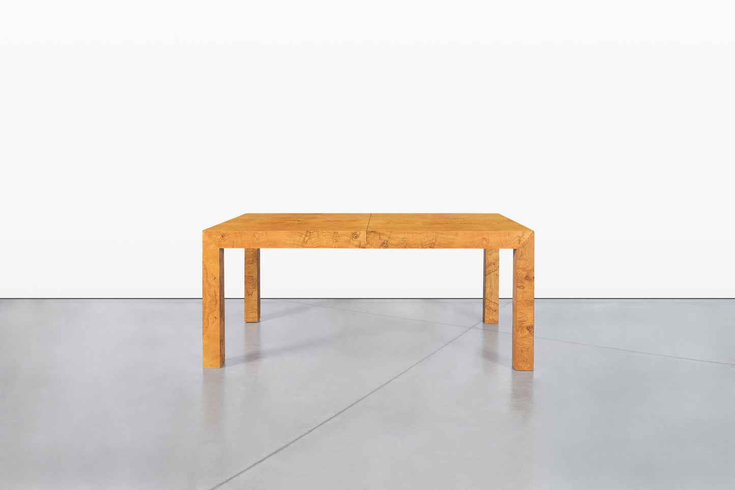 Vintage Burl Wood Dining Table by Milo Baughman for Thayer Coggin