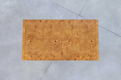 Vintage Burl Wood and Brass Dining Table by Thomasville