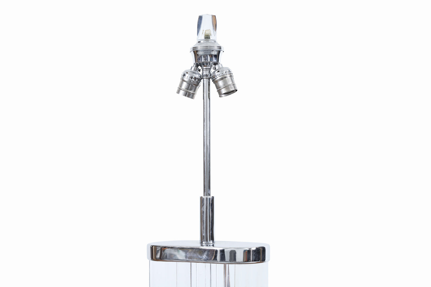 Vintage Chrome and Lucite Table Lamp