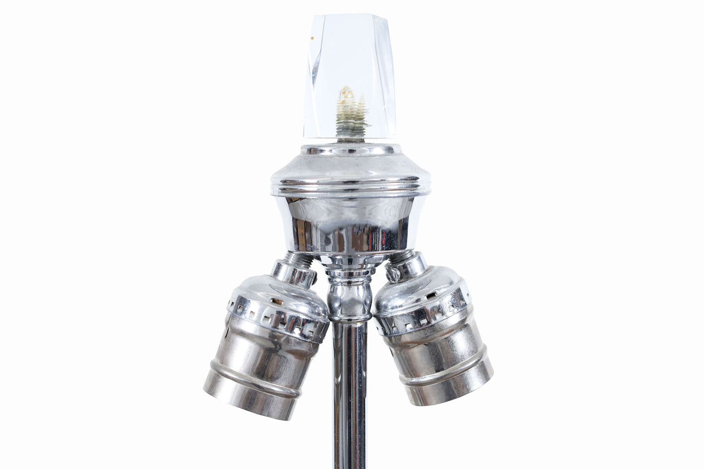 Vintage Chrome and Lucite Table Lamp