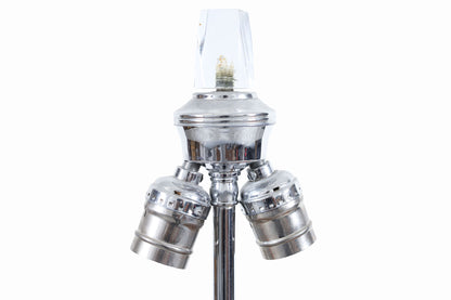 Vintage Chrome and Lucite Table Lamp