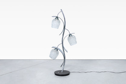 Vintage Crystal and Chrome Lamp