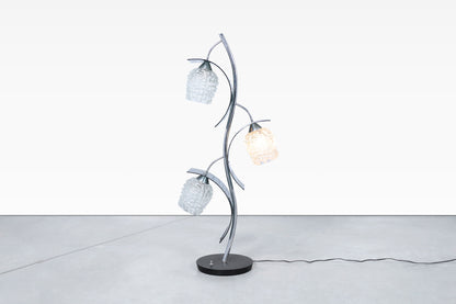 Vintage Crystal and Chrome Lamp