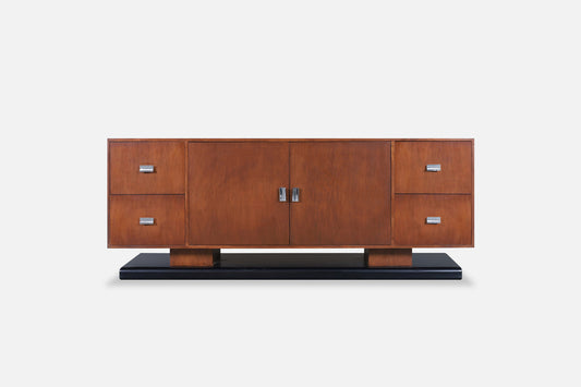 Vintage Custom-Made Walnut Credenza