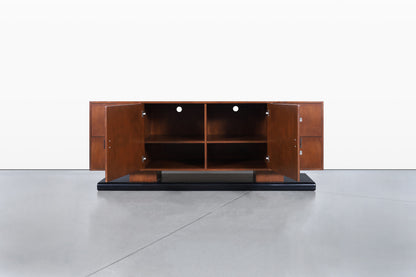Vintage Custom-Made Walnut Credenza
