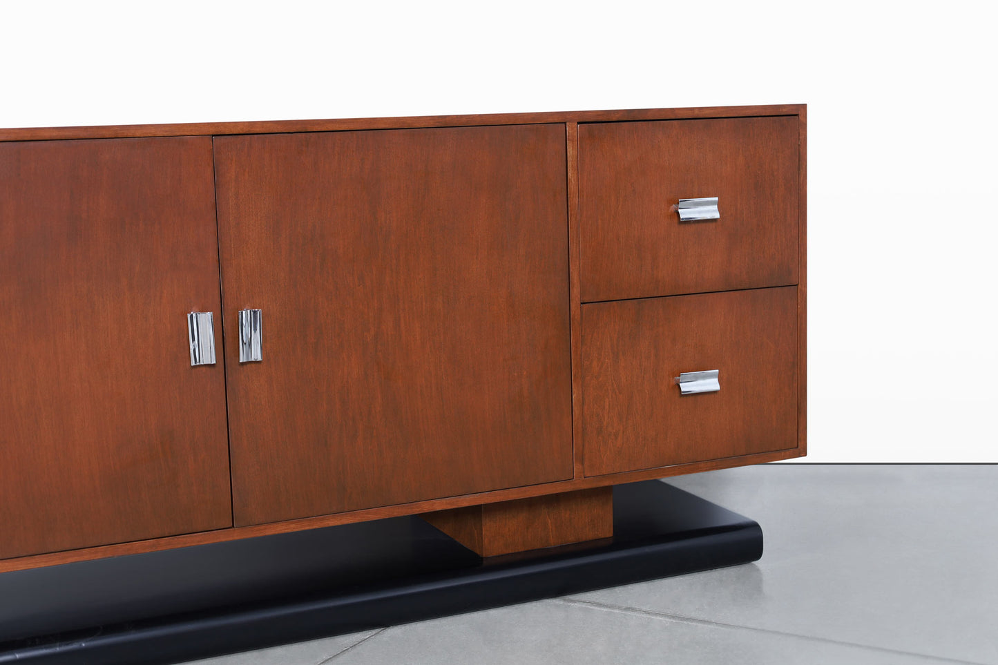 Vintage Custom-Made Walnut Credenza