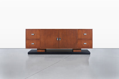 Vintage Custom-Made Walnut Credenza