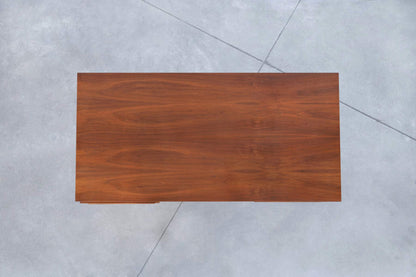 Vintage Walnut and Chrome Executive Desk by John Keal