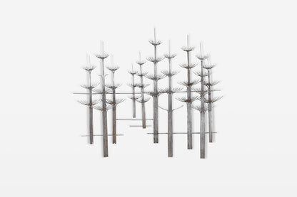 Vintage “Forest” Metal Wall Sculpture by Curtis Jere