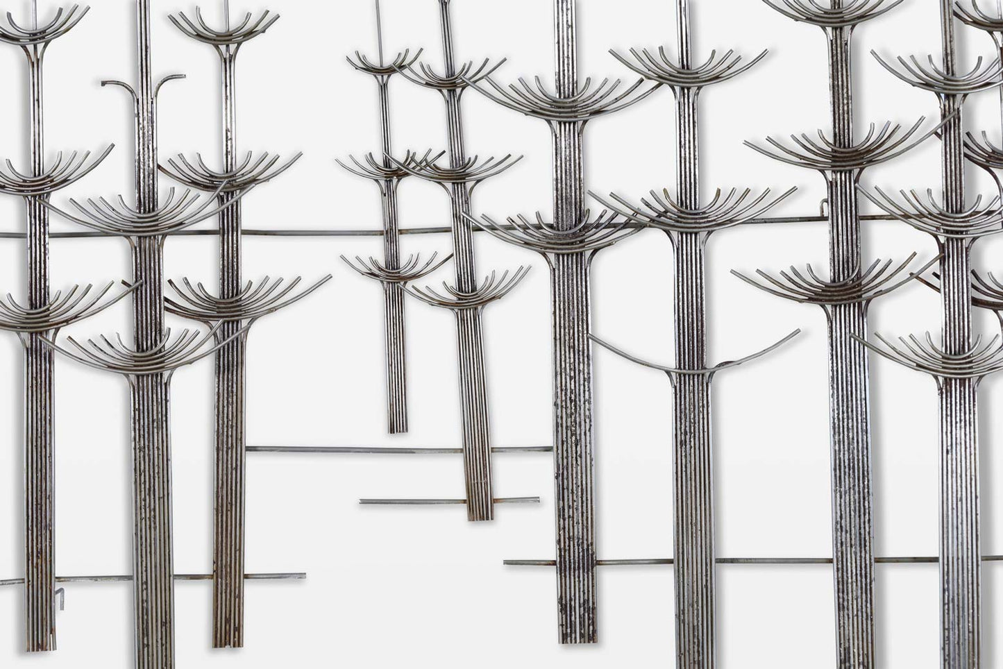 Vintage “Forest” Metal Wall Sculpture by Curtis Jere