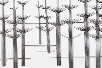 Vintage “Forest” Metal Wall Sculpture by Curtis Jere
