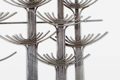 Vintage “Forest” Metal Wall Sculpture by Curtis Jere