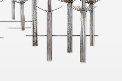 Vintage “Forest” Metal Wall Sculpture by Curtis Jere