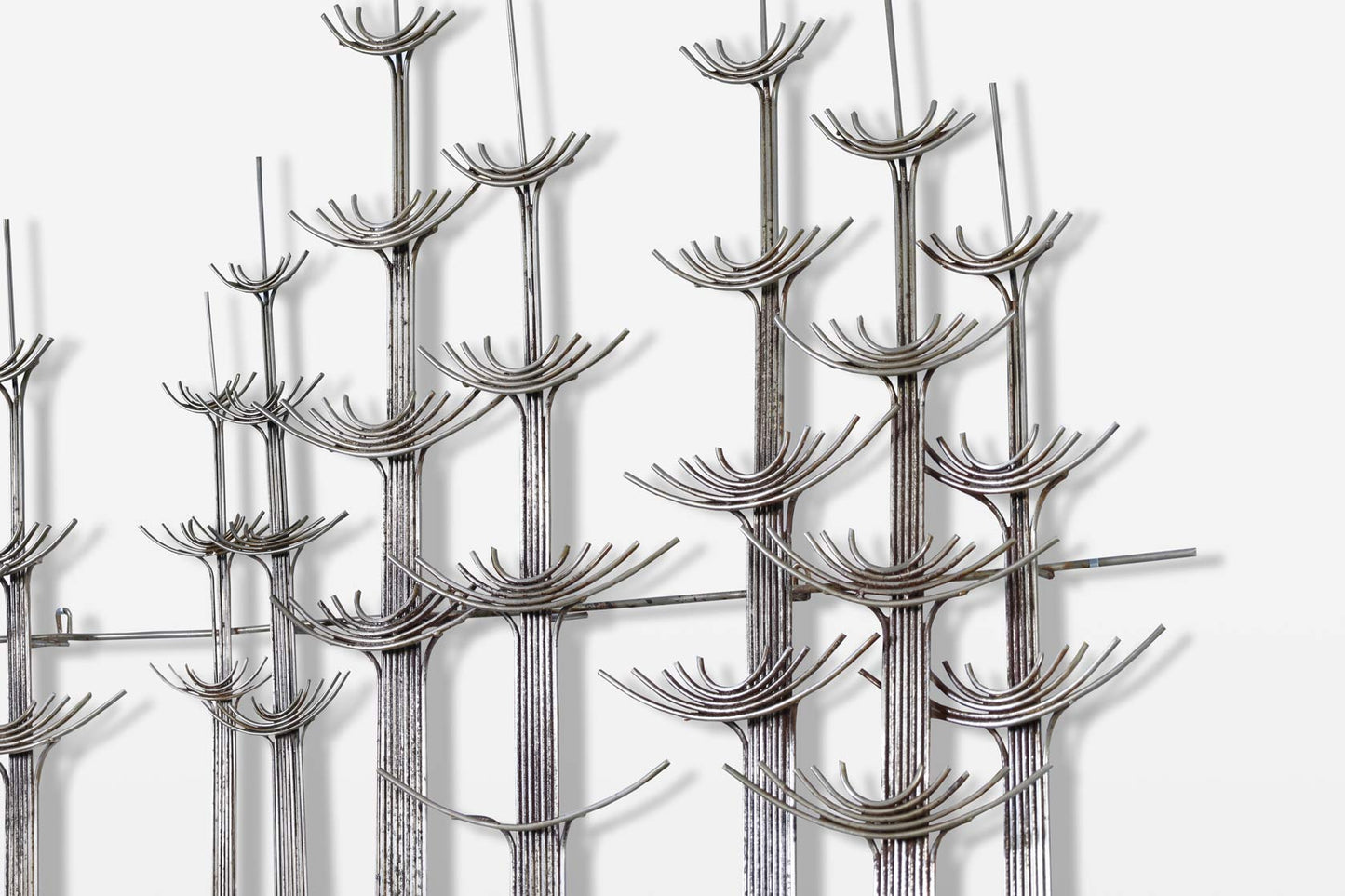 Vintage “Forest” Metal Wall Sculpture by Curtis Jere