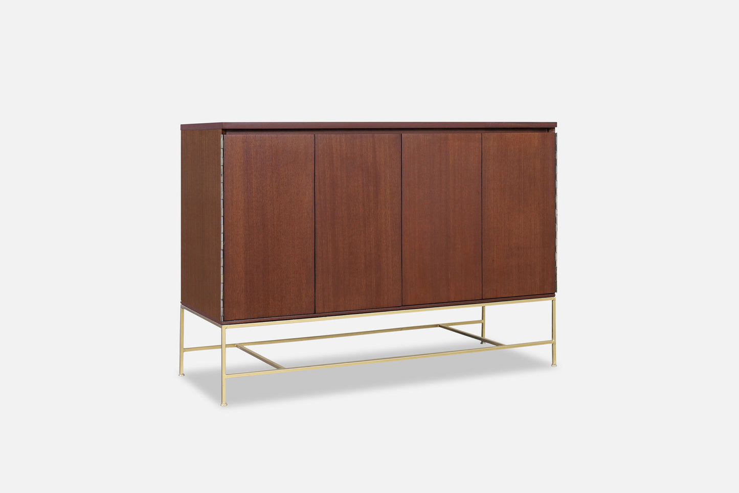 Vintage "Irwin Collection" Mahogany and Brass Credenza by Paul McCobb