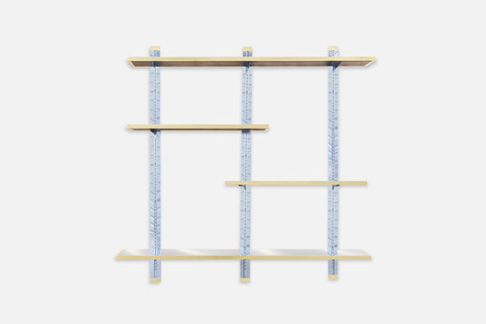 Vintage Italian Chrome and Brass “Cityscape” Wall-Mounted Unit