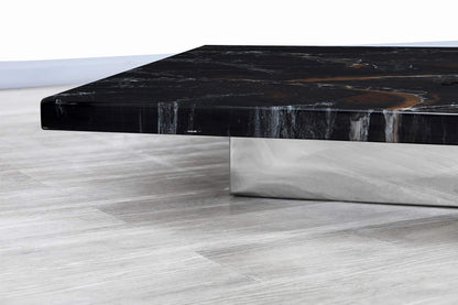 Italian Modernist Faux Marble Cocktail Table by Willy Rizzo
