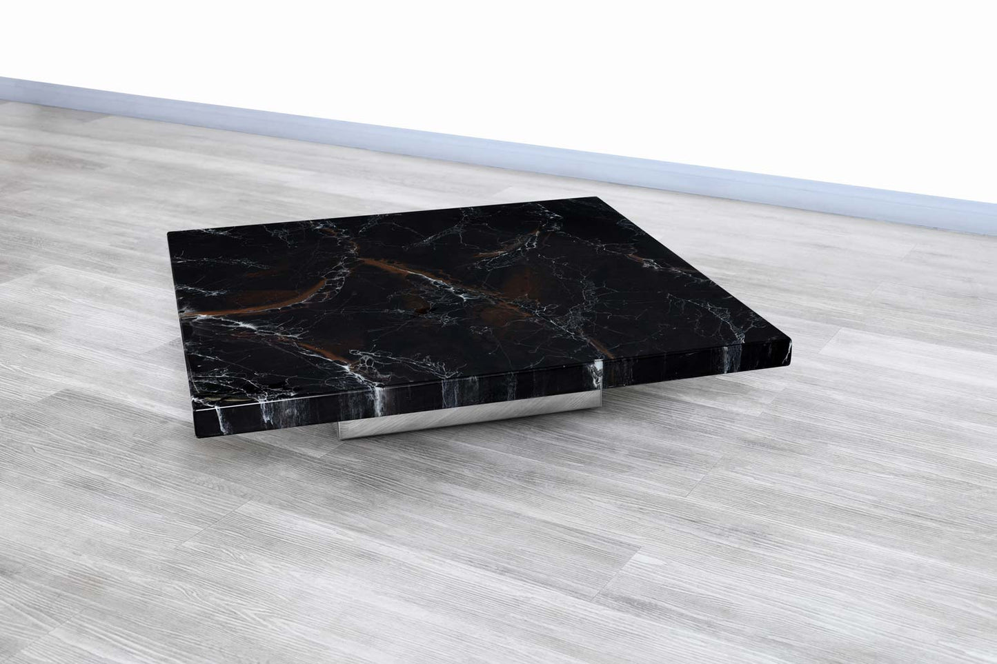 Italian Modernist Faux Marble Cocktail Table by Willy Rizzo