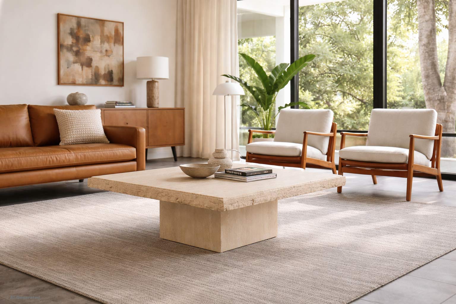 Italian Travertine イタリア ビンテージ テーブル Vintage Italian Live-Edge Travertine Stone Coffee Table – Danish