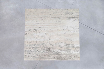 Vintage Italian Modern Sculptural Travertine Coffee Table, 1970s