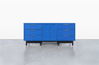 Vintage Lacquered and Brass Dresser by American of Martinsville