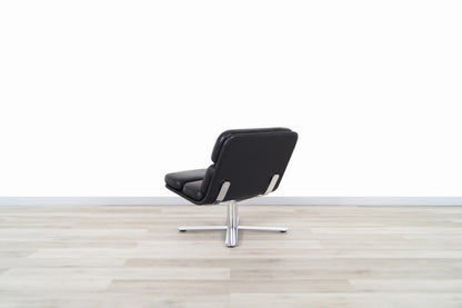 Vintage Leather "Solo" Lounge Chairs by John Follis for Fortress
