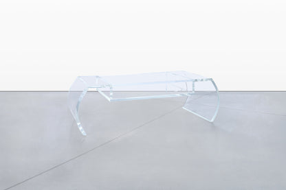 Vintage Lucite “Waterfall” Coffee Table