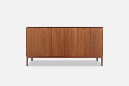 Vintage Mahogany and Travertine Credenza by Paul McCobb for Calvin Furniture