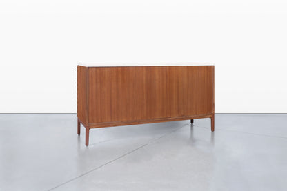 Vintage Mahogany and Travertine Credenza by Paul McCobb for Calvin Furniture