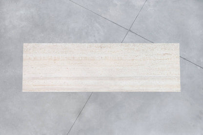 Vintage Mahogany and Travertine Credenza by Paul McCobb for Calvin Furniture