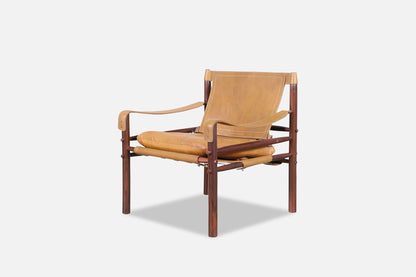 Vintage Rosewood and Leather "Sirocco" Lounge Chair by Arne Norell