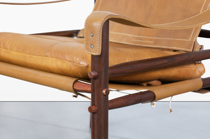 Vintage Rosewood and Leather "Sirocco" Lounge Chair by Arne Norell