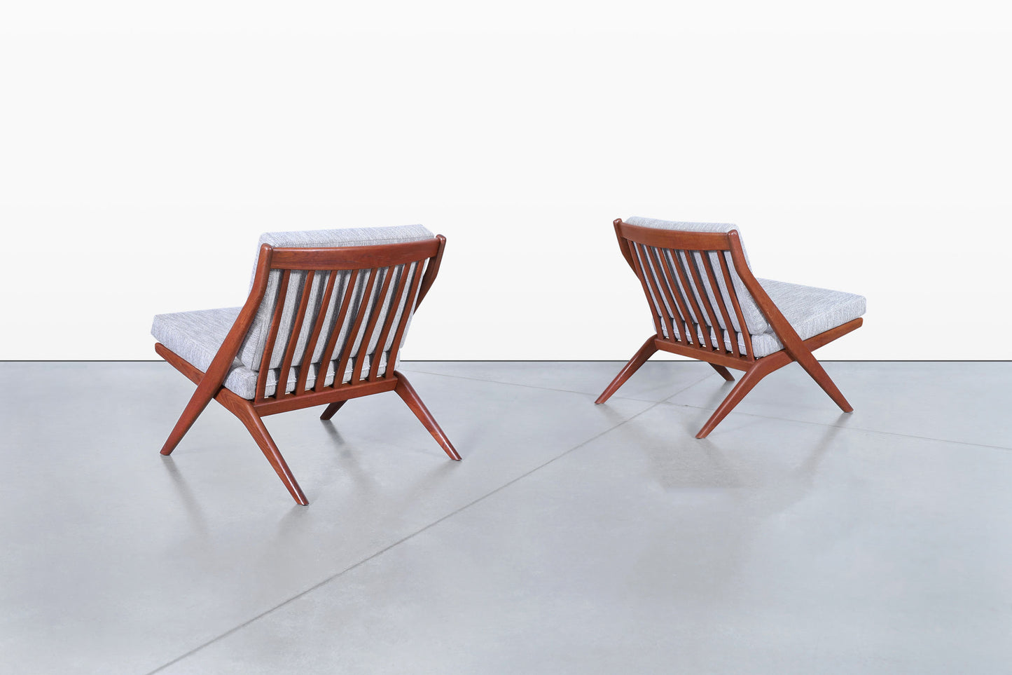 Vintage “Scissor” Lounge Chairs by Folke Ohlsson for DUX