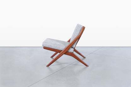 Vintage “Scissor” Lounge Chairs by Folke Ohlsson for DUX