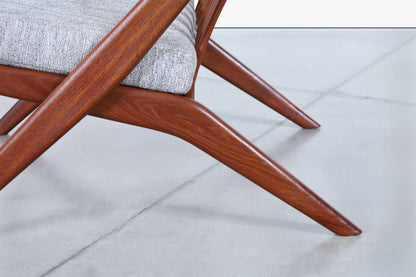Vintage “Scissor” Lounge Chairs by Folke Ohlsson for DUX