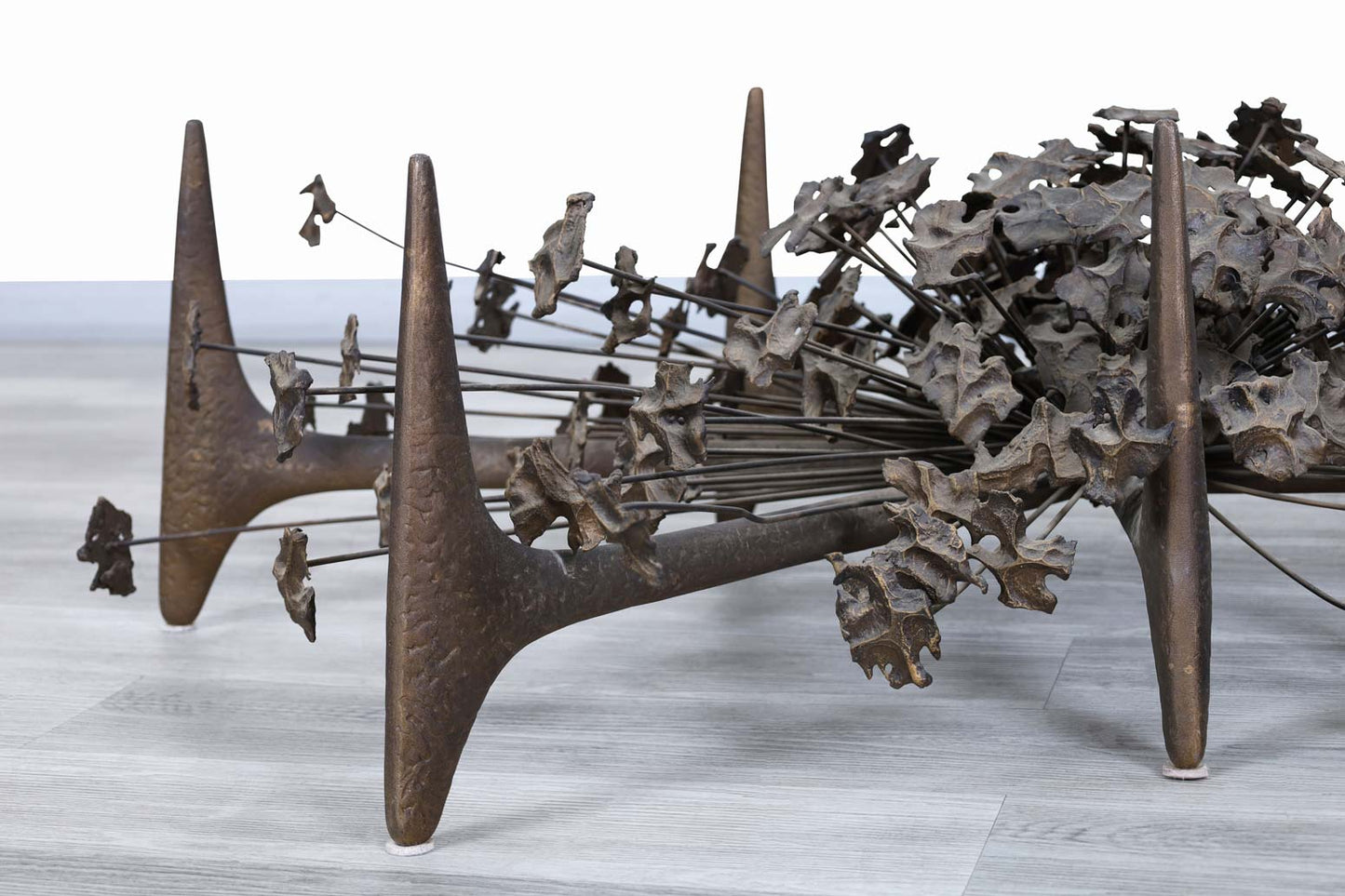 Vintage Sculptural Bronze "Starburst" Coffee Table by Daniel Gluck