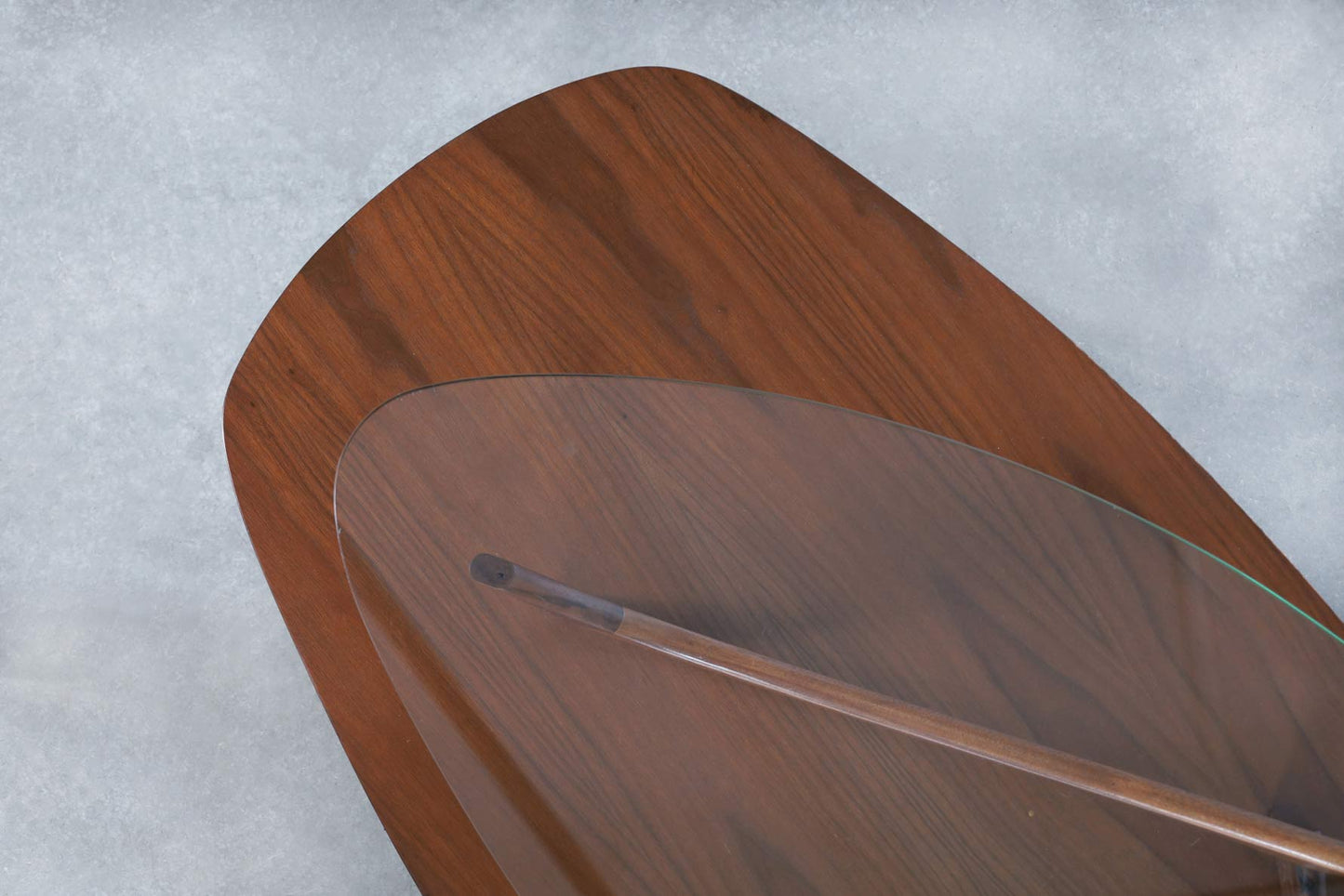 Vintage Sculptural Walnut Coffee Table Styled After Vladimir Kagan