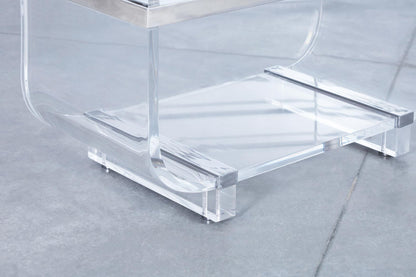 Vintage Steel and Lucite "Waterfall" Etagere by Charles Hollis Jones