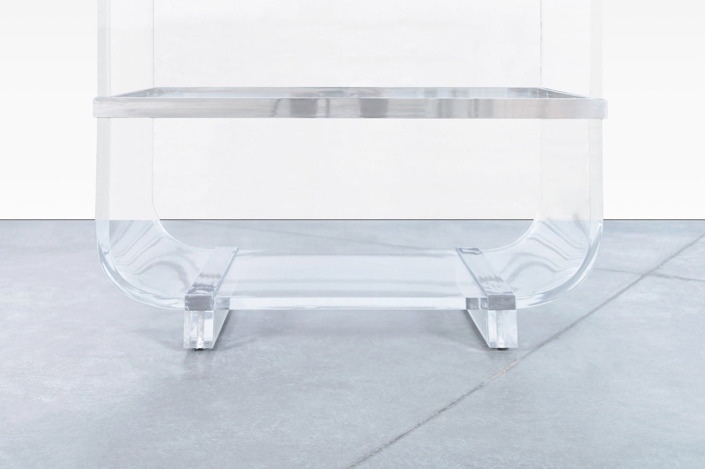 Vintage Steel and Lucite "Waterfall" Etagere by Charles Hollis Jones