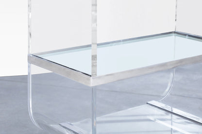 Vintage Steel and Lucite "Waterfall" Etagere by Charles Hollis Jones