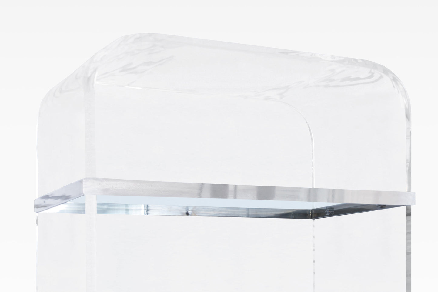 Vintage Steel and Lucite "Waterfall" Etagere by Charles Hollis Jones